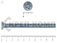 Винт потайной,цинк DIN965 5х 95 Фасовка (150шт)