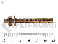 Анкер клиновой 12х120, желтый цинк (50шт)