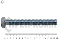 Болт полная резьба, цинк DIN933 20х180 пр.10,9 (21кг/48)