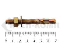 Анкер клиновой  8х 70, желтый цинк (100шт)