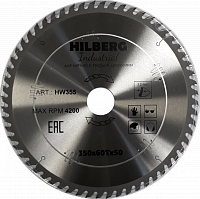 Диск 350*50*60Т, пильный Hilberg Industrial Дерево (1 шт)