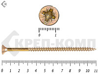 Саморез желтый цинк POZY 6х110 Фасовка (50шт)