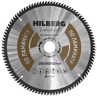 Диск 250*30*100Т, пильный Hilberg Industrial Ламинат (1 шт)